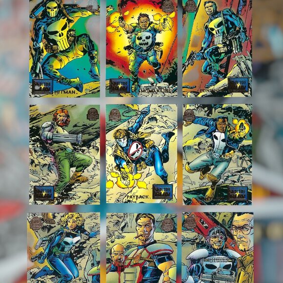 1994 Marvel Universe Suicide Run Full Set of 9. Mint - Picture 1 of 11